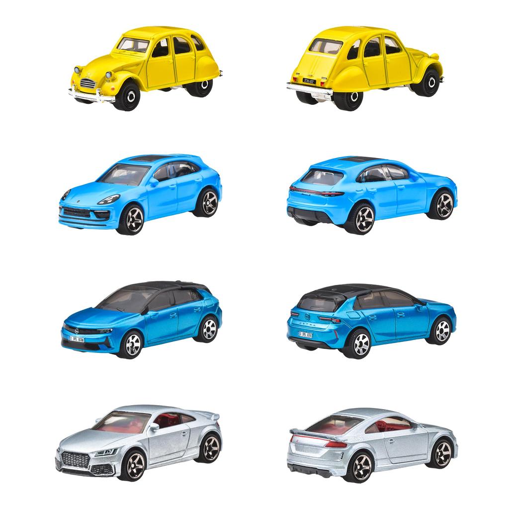 Matchbox Базовые машинки Ассортимент F Игрушка-транспорт Мини-коробка Возраст Машинки, Набор из 24 машинок, Набор, 3+, Многоцелевой, 98CF-30782