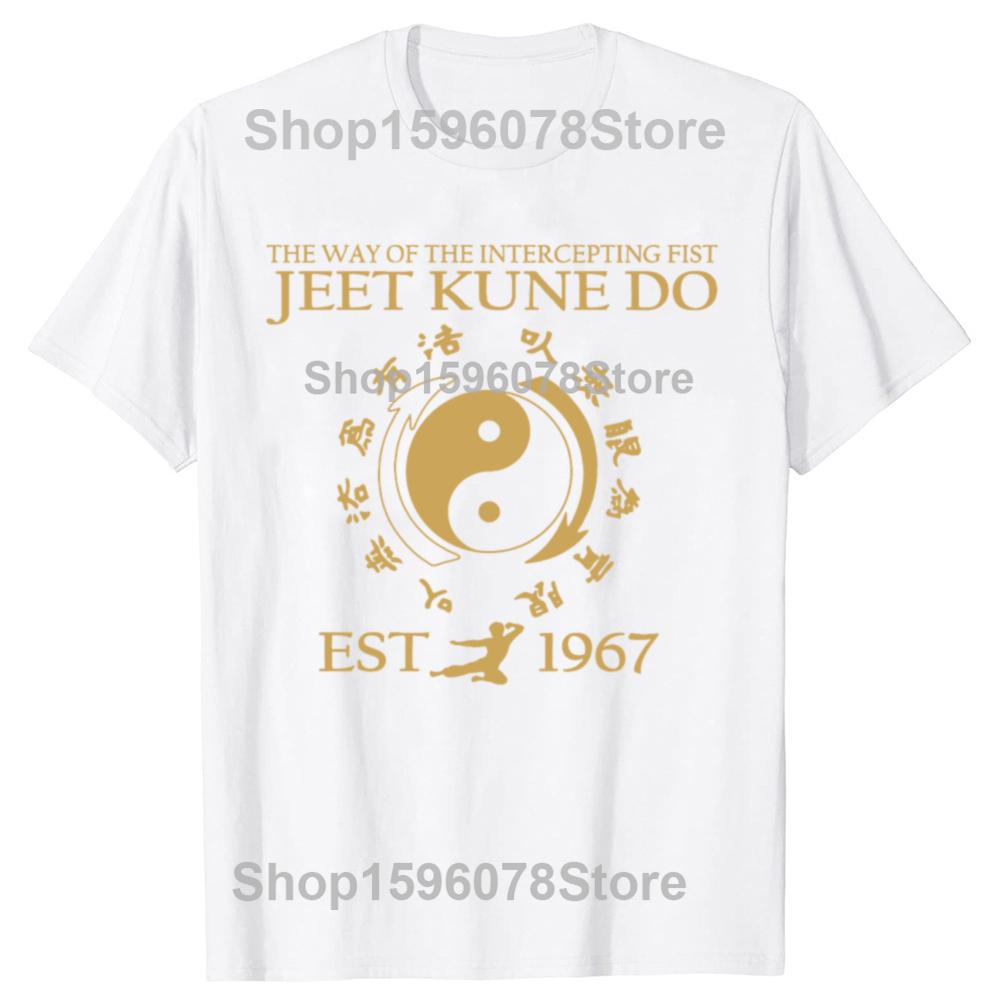 Смешные Цифры и Цитаты по Боевым Искусствам Jeet Kune Do и Китайскому Тайцзицюань Круг Футболки Мужские Юмор Футболка Короткий Рукав Унисекс Свободная Одежда