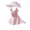UV Protection Sunscreen Face Cover Dustproof Visor Hat Ice Silk Mask Wide Brimmed Hat Face Protection UV Protection Veil Fishing