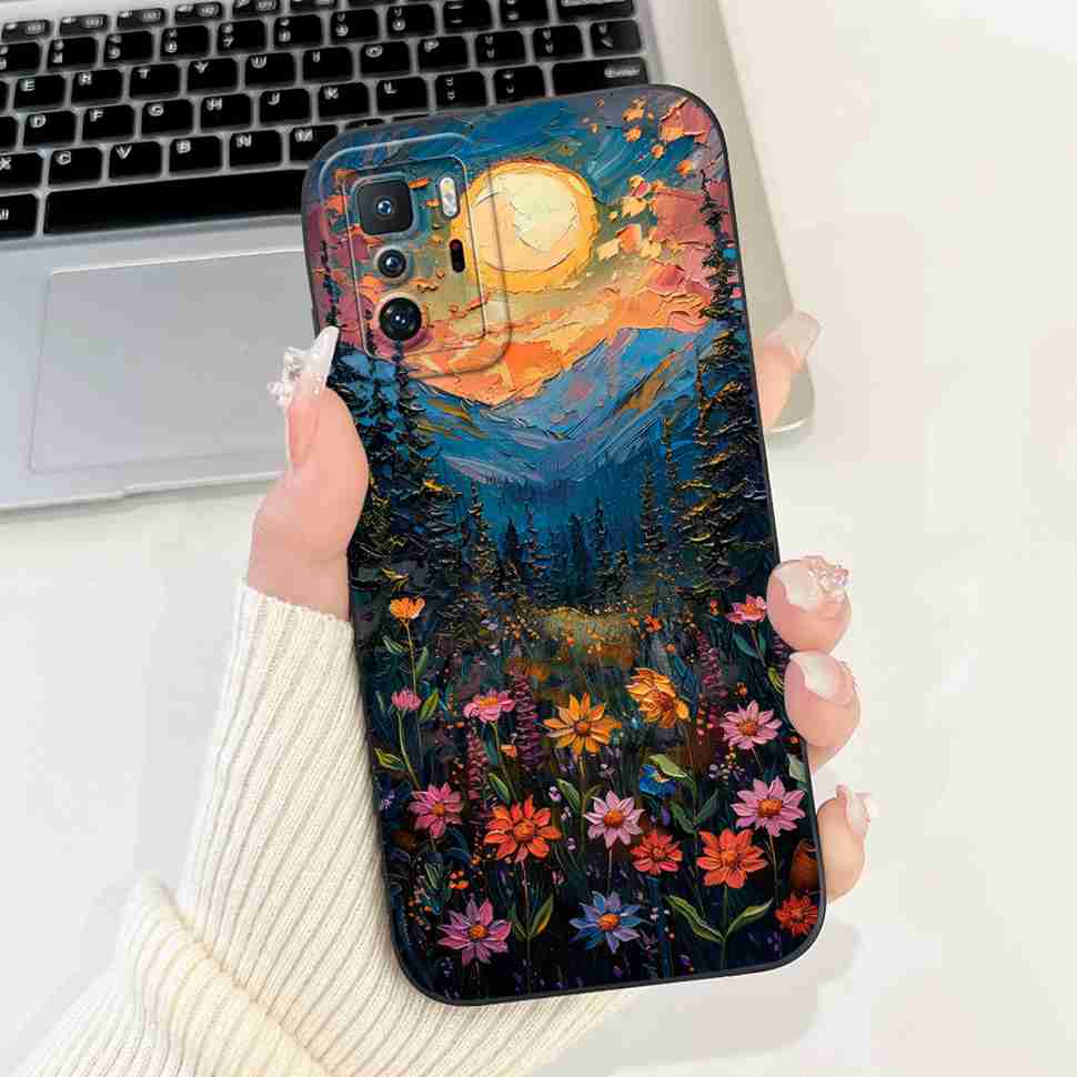 For  Xiaomi Redmi Note 10 Pro China Case Cute Cartoon Girl Cover Soft Silicone Phone Case For Xiaomi POCO X3 GT X3GT Full Bumper