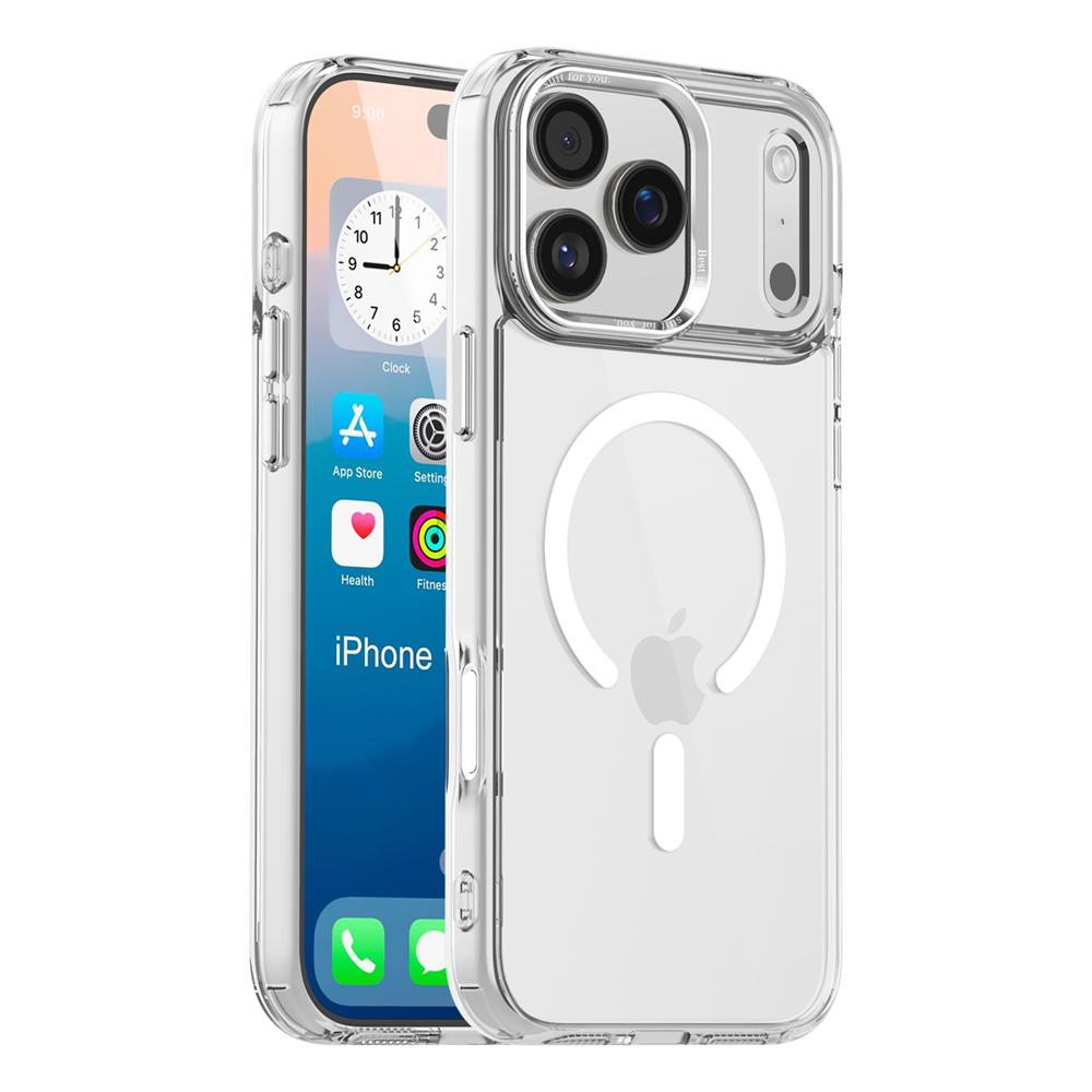 For Magsafe Wireless Charge Shockproof Armor Clear Case For iPhone 17 16 15 14 13 12 11 Pro Max Plus Magnetic Transparent Cover