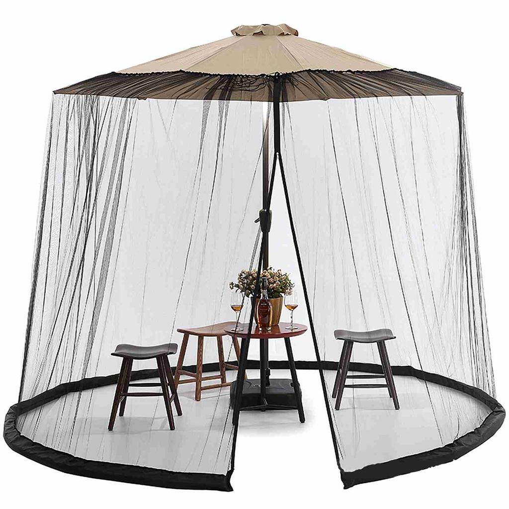 Outdoor Patio Umbrella Screen Mosquito Netting for Patio Porch   Water Pipe Mosquito Net for 7 11ft Umbrellas Patio