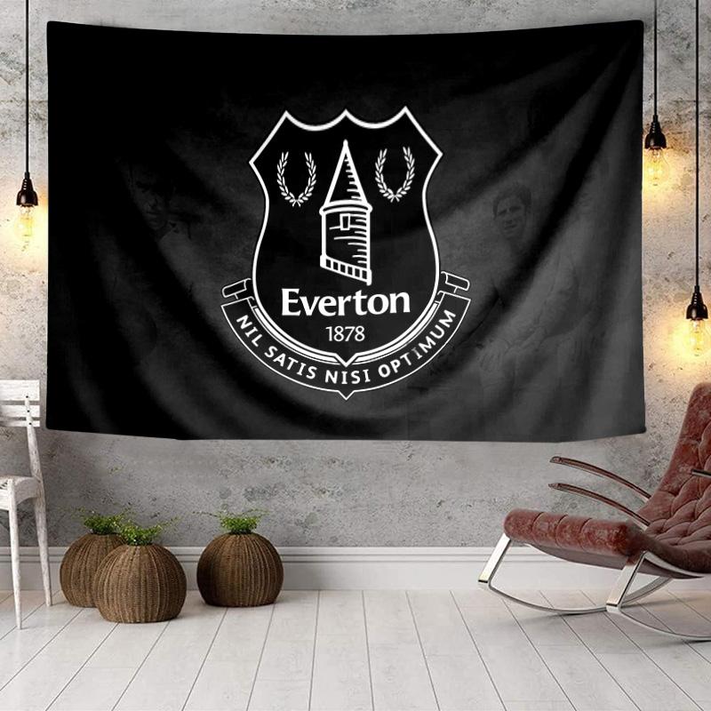 Fc Everton Crest Design Tapestry, Unique Design Tapestry, Wall Decor for Bedroom,Livingroom, Playroom,Heartwarming Fan Holiday Gifts