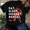 Eat Sleep Hockey Repeat Gift Women Men T Shirts