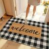 1 шт. коврик для пола с рисунком welcome, современный кухонный полиэстеровый ковер, нескользящий, красочный ковер для помещений, для декора дома, ванной комнаты, спальни, гостиной