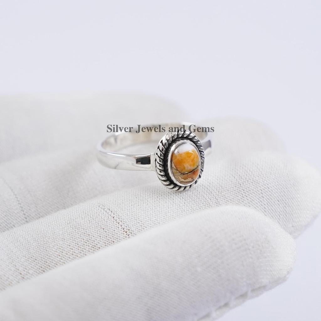 Oyster Copper Turquoise Ring, 925 Sterling Silver Ring, Dainty Ring, Handmade Ring, Anniversary Ring, Gemstone Ring, Designer Ring