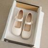 Fashion 2024 New Woman Mary Jane Shoes Round Toe Flat Shoes Fashion Brand Design Casual Outerwear Office and Banquet Large Size 41-43