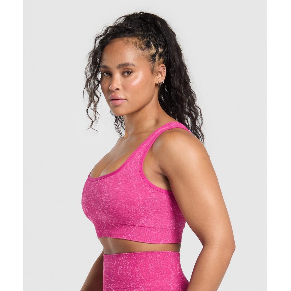 Gymshark Спортивный бюстгальтер Adapt Fleck Winning Pink Sour Pink B9a7h Kcqz