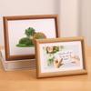 Multicolor Picture Frame Stand Circular Wood Jigsaw Frame Simple Photo Frame  Home Decoration