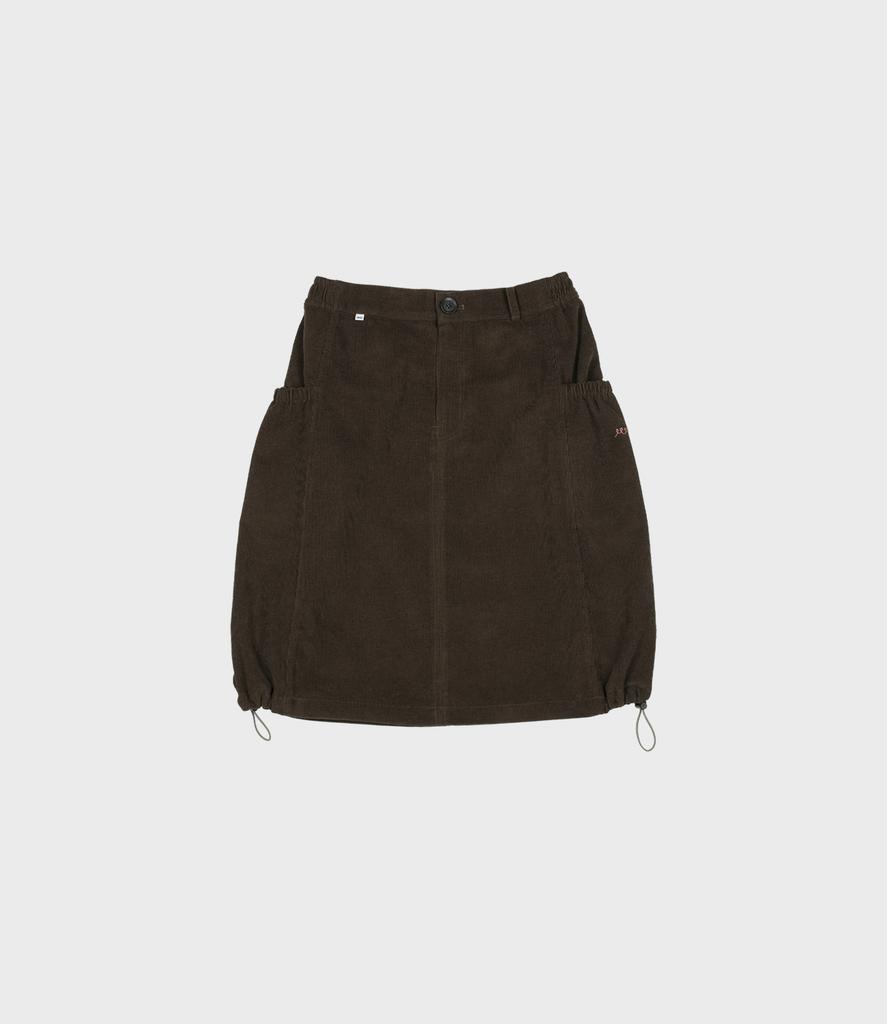 Эмемогэдэун (W) Тыквенная вельветовая юбка миди (2Colors)