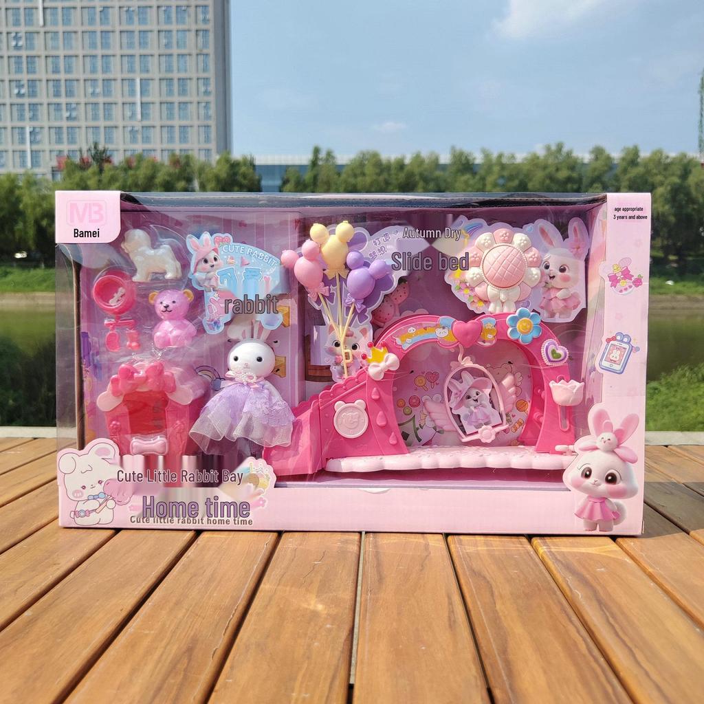 Милый домик для кролика: Качели, Горка, Кровать и Тренировочный класс для девочек
