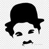Charlie Chaplin Tramp Film Director Iron On Heat Transfer Printing Vinyl Patches Sticker for Clothes DIY Appliques Washable Patches
