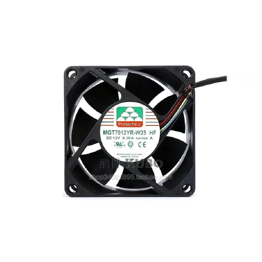 Protechnic MGT7012YR-W25 7025 70MM 70*70*25MM Fan Comptuter CPU Cooling Fan 12V 0.39A With 4pin