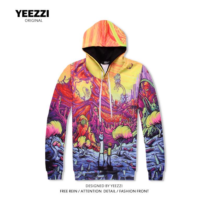 Худи с 3D-печатью головы лисы-волка BF, звездное небо, тигр, Альянс Marvel, спортивная одежда для пары