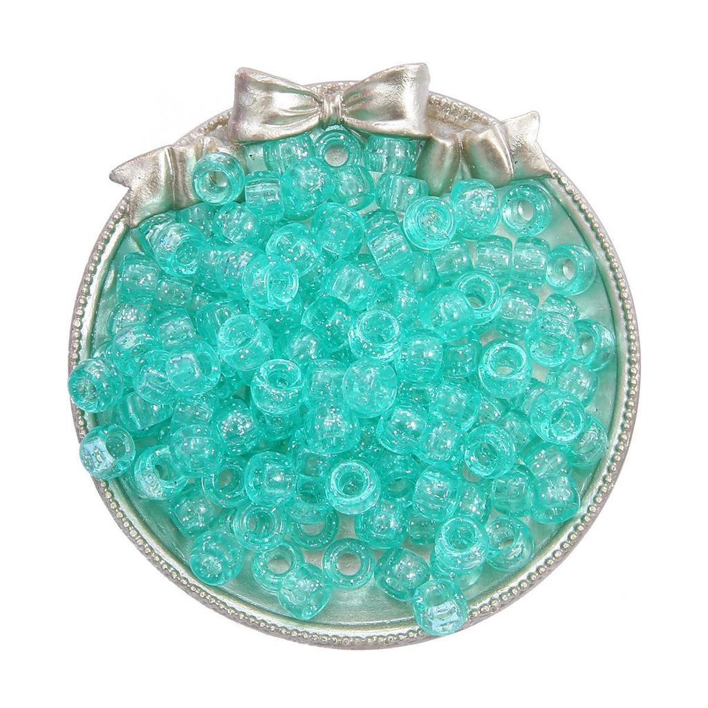 Акриловые бочкообразные бусины с большим отверстием 9x6 мм для изготовления браслетов своими руками