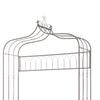 vidaXL Gartenbank 122 cm Eisen Antik Braun