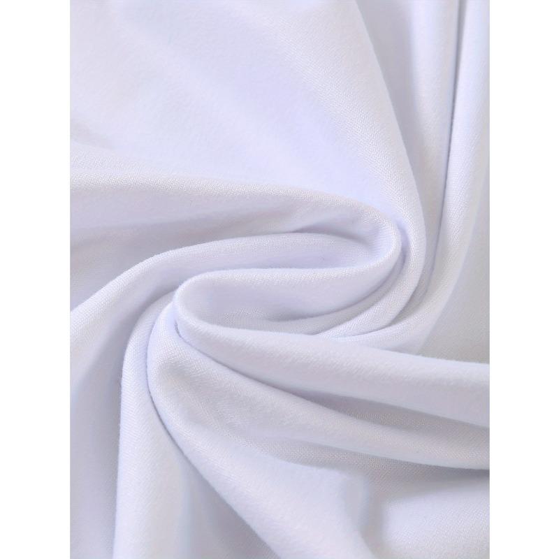 Европейские размеры Мужская футболка с принтом букв, короткий рукав - Текст Повседневная летняя с круглым вырезом Футболка Подходит для повседневной носки, вечеринок и офисных нарядов