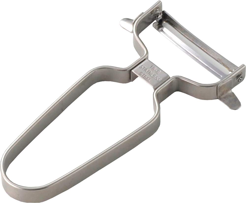 Yoshikawa Made in Stainless Easy to New Kitchen Basic SJ2958 Peeler, Japan, Steel, Hold,