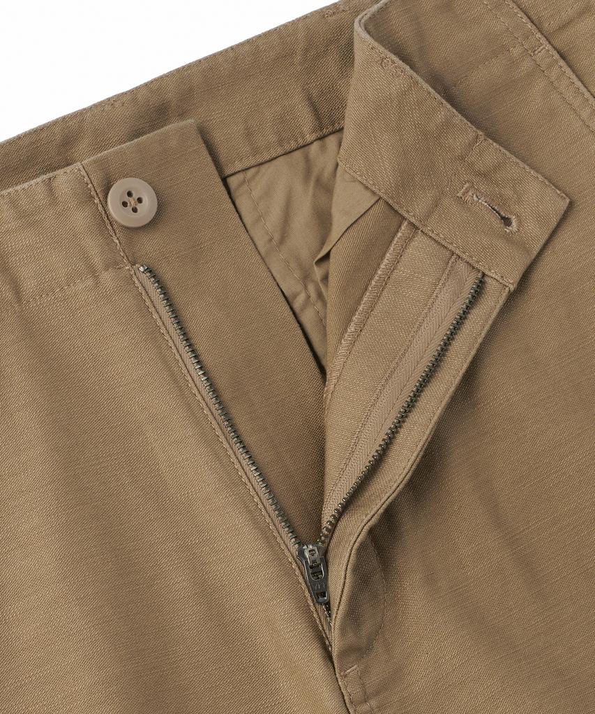 MUSINSA STANDARD Back Satin Tapered Officer Pants [Sand Beige]