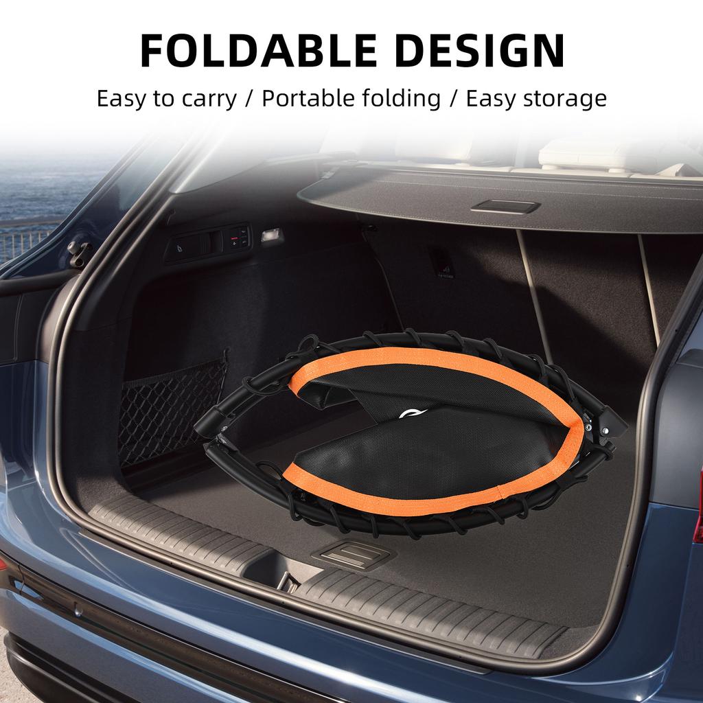 TOMSHOO 40-дюймовый складной мини-батут с максимальной нагрузкой 260 фунтов, портативный для прыжков на открытом воздухе и в помещении