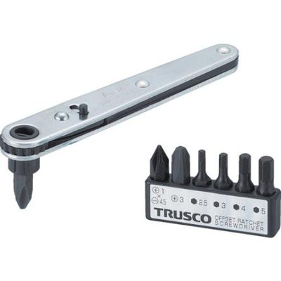 Набор трещоточных отверток TRUSCO со смещением x 10S 7 штук TRD-417 [Продажа кейсом]