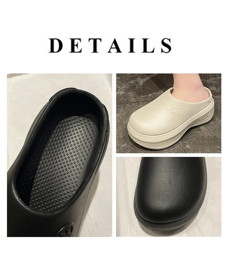 Женские тапочки для пар, садовые сабо, женские, водонепроницаемые, для поваров, удобные сандалии, тапочки для домашних животных, для рыбалки на открытом воздухе