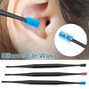 Ear Cleaner Soft Silicone Ear Pick Double-ended Earpick Ear Wax Spoon Spiral Ear Clean Tool Spiral Design Curette Remover