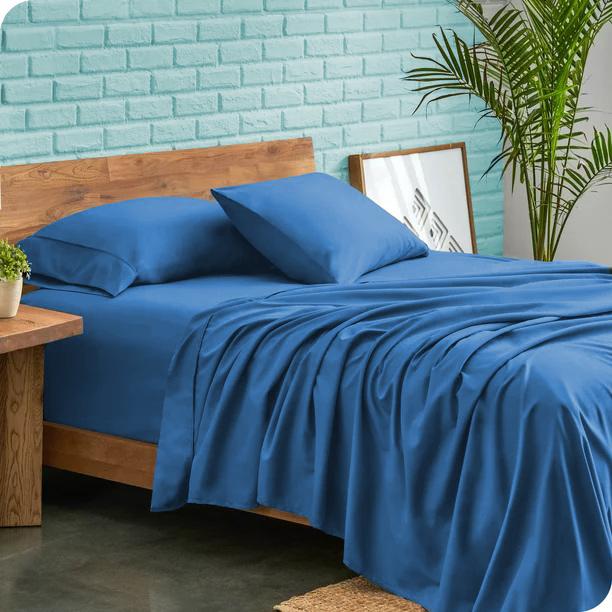 Роскошный комплект простыней из 4 предметов 600TC 100% египетский хлопок с однотонным узором и глубоким карманом 30 см – ультрамягкий, прочный комплект постельного белья с глубоким карманом для всех размеров