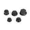 30 шт. мотоциклетные черные пластиковые крышки для винтов с шестигранным гнездом, крышки для болтов и гаек
