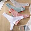 3PCS/Set G-string Panties Cotton Women's Underwear Sexy Panties Female Underpants Thong Solid Color Pantys Lingerie M-XL Design