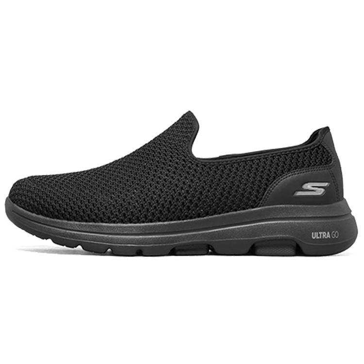 Skechers Go Walk 5 Fabric Cushioning Lightweight Cushioning Lightweight Low top Casual Shoes Men's All Black (Unisex) Casual Shoes