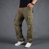 Men's Casual Spring Loose-Fit Outdoor Long Pants - Straight Fit, Large Sizes Available