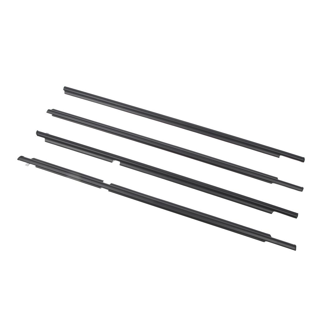 4Pcs Car Weatherstrip Window Seal 68164 35030 Black Window Seal Belt Trim Replacement for Toyota