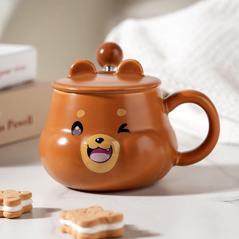 Креативная керамическая кружка с мультяшным рисунком