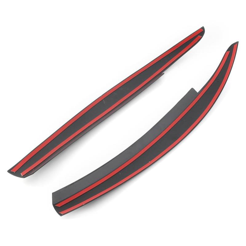 Car Accessories Glossy Black Head Light Lamp Eyebrow Eyelid Cover Trim For VW Scirocco 2009-2017 Exterior Decoration