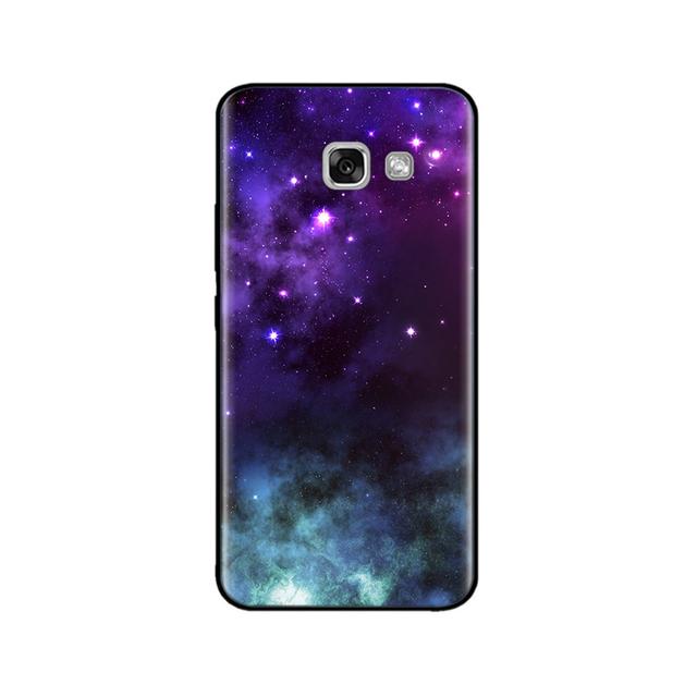 For Samsung Galaxy A3 2017 Case Silicon Soft Black Case For Samsung A7 A5 A3 2017 Case Cute Printed Tpu Bumper Phone Cover