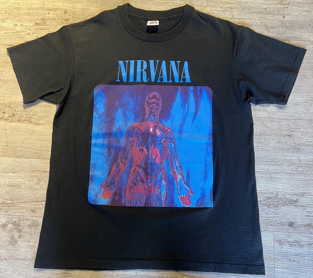 Винтажная футболка Nirvana Sliver 1992 года, НОВЫЙ СТАРЫЙ ЗАПАС, Гранж-футболка, Курт Кобейн, Размер XL