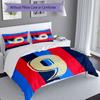 3pcs Football digital jersey theme pattern bedding set duvet cover set includes duvet cover &pillowcases, perfect all season bedroom decoration & gift