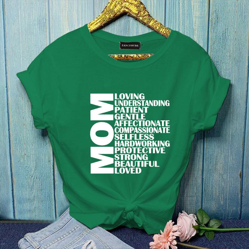 Женская футболка большого размера Y2K MOM Женская модная футболка MOM Летние топы