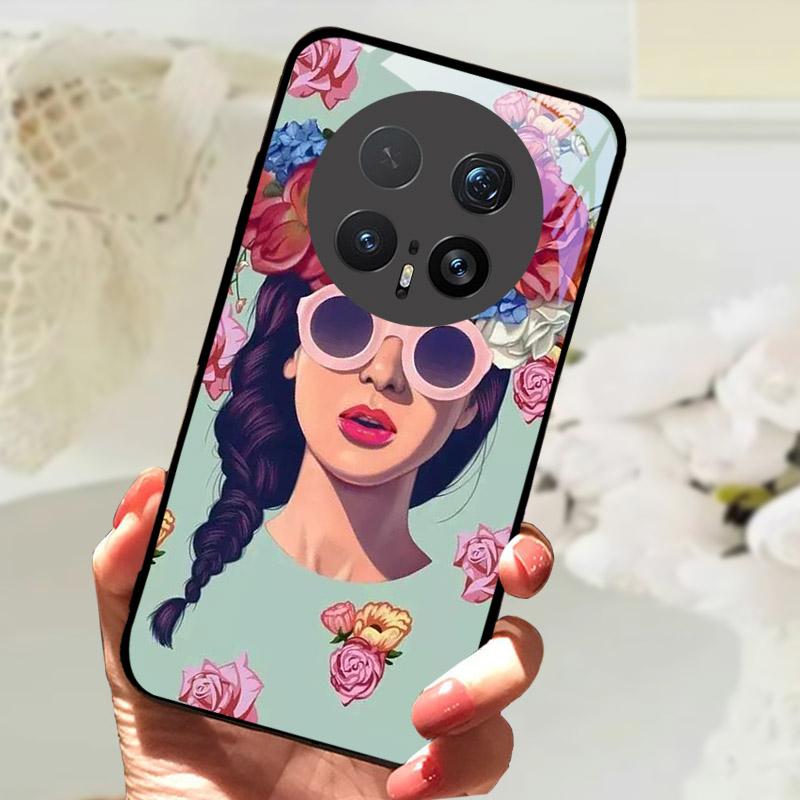 Чехол для Honor Magic 8 8Pro Роскошный Модный Закаленное Стекло Задняя Крышка Телефона Для Honor Magic8 Чехол Защита Камеры Корпус Чехол
