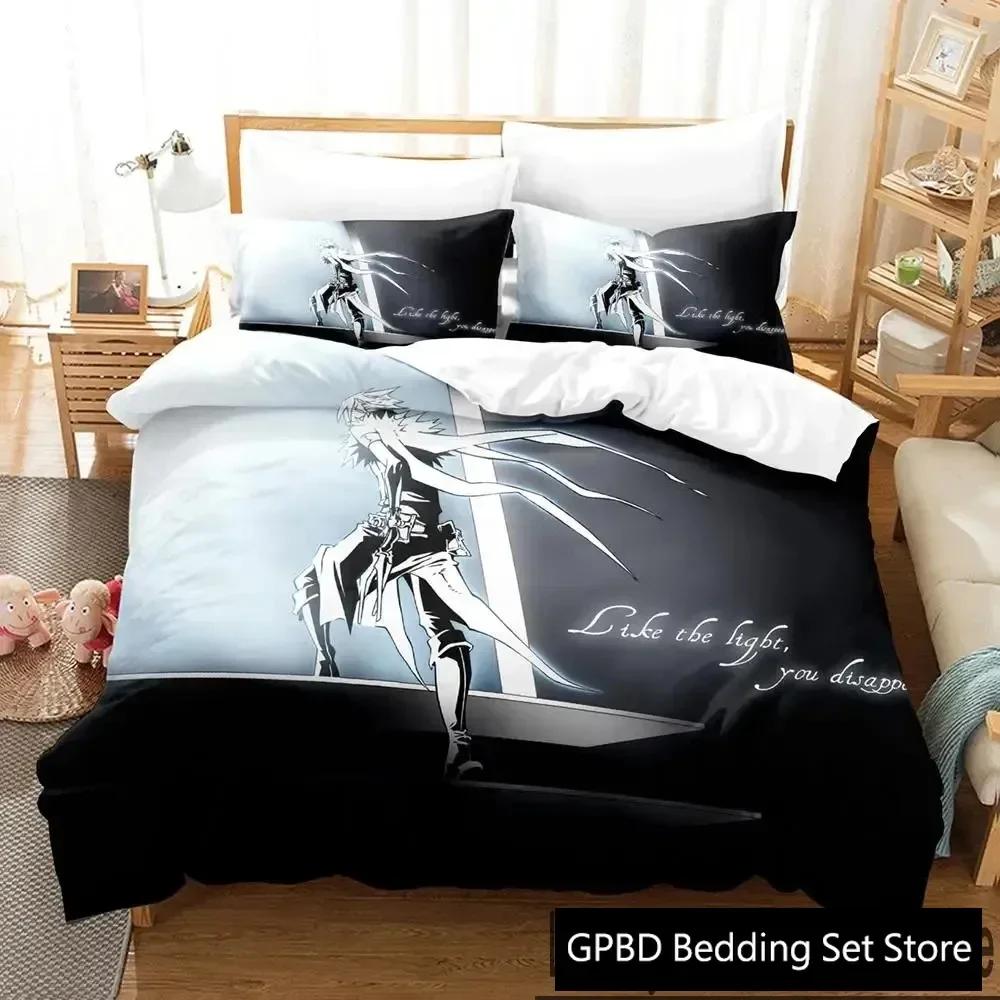 3D Print Anime D.Gray-man Comfortable Duvet Quilt Cover Pillowcase Bedding Set Children Bedroom Decoration Home Textile