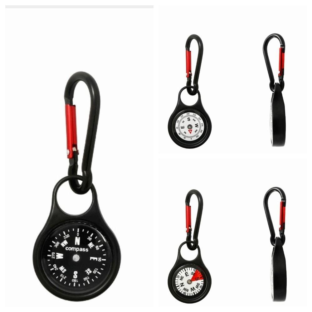 Built-in Compass Compass Hook Stainless Steel Key Carabiner Portable Climbing Hook Daily
