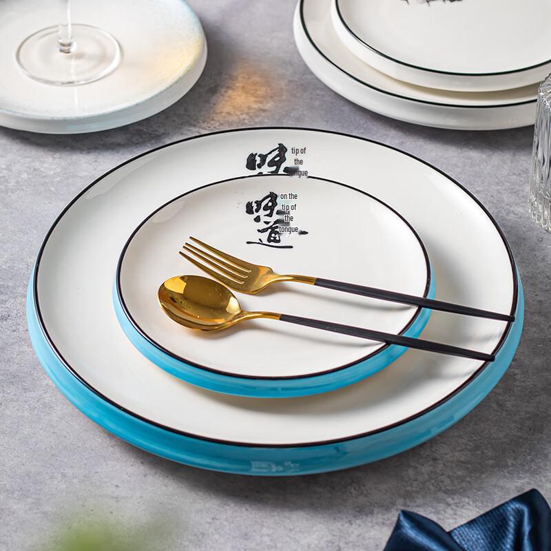 White Ceramic Dinner Plate