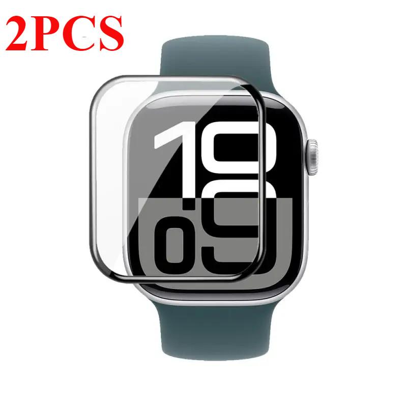 9D Full Cover Film Protector Screen для Apple Watch 10 49 мм 46 мм 42 мм Мягкая пленка для IWatch Series 9 41 мм 45 мм Ultra 2 49 мм Защитная пленка, а не стекло