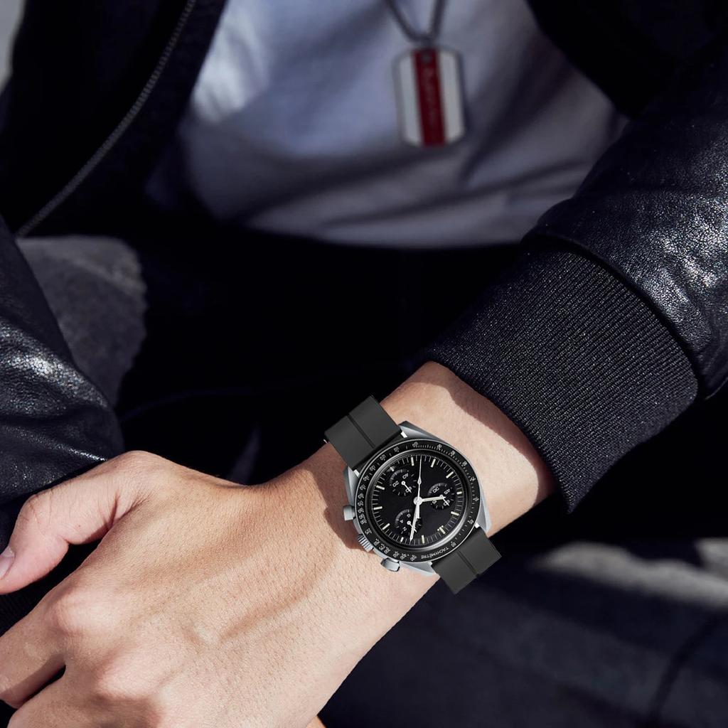 2025 Silicone Strap For Omega X Swatch Joint MoonSwatch Planet Watch Band Metal Magnetic Buckle Wristband Replacement Bracelet