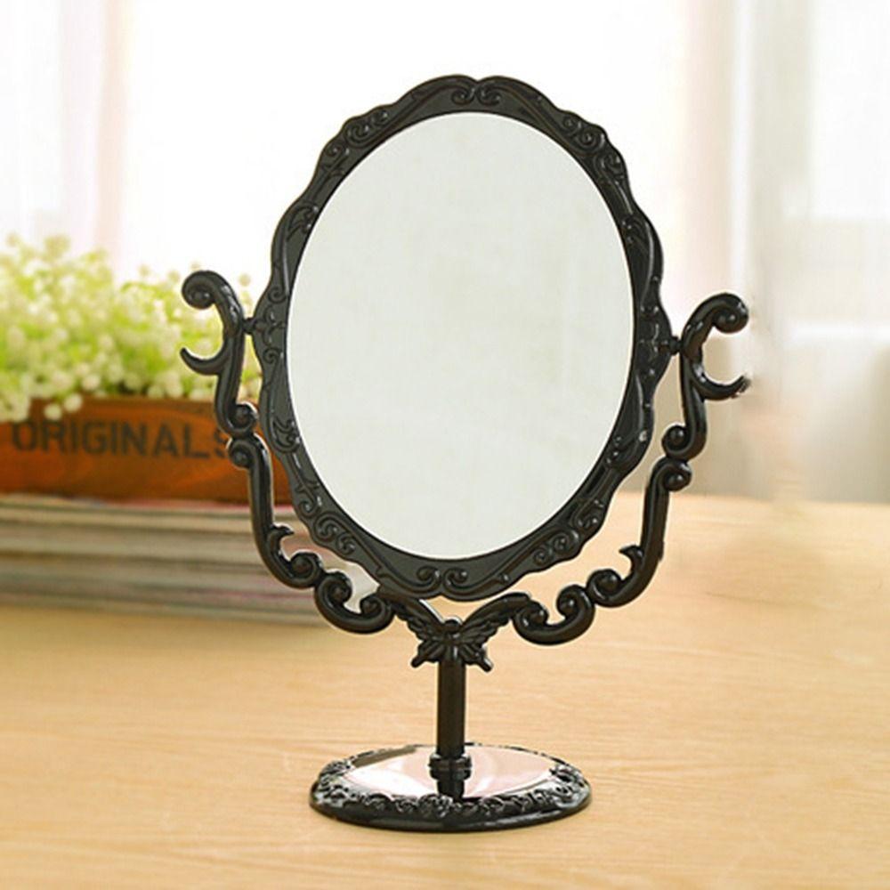 Rotatable Rotation Makeup Mirror European Style Desktop Makeup Mirror  Anniversary Gift