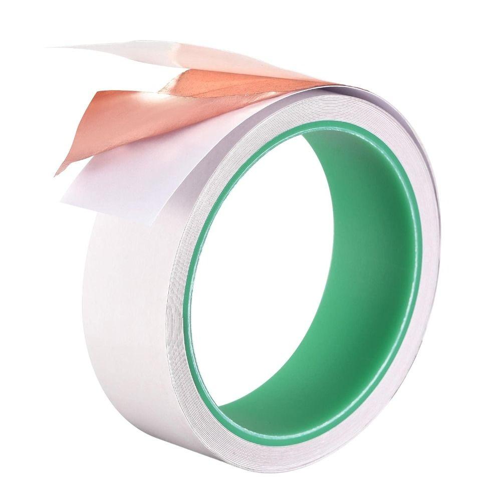 Клейкая токопроводящая лента 5 м медная фольга лента для гитары, экранирование электромагнитных помех ремесла электроремонт