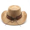 Western Cowboy Hat Suede Bullhead British Jazz Hat Men'S And Women'S Ethnic Hat Top Hat