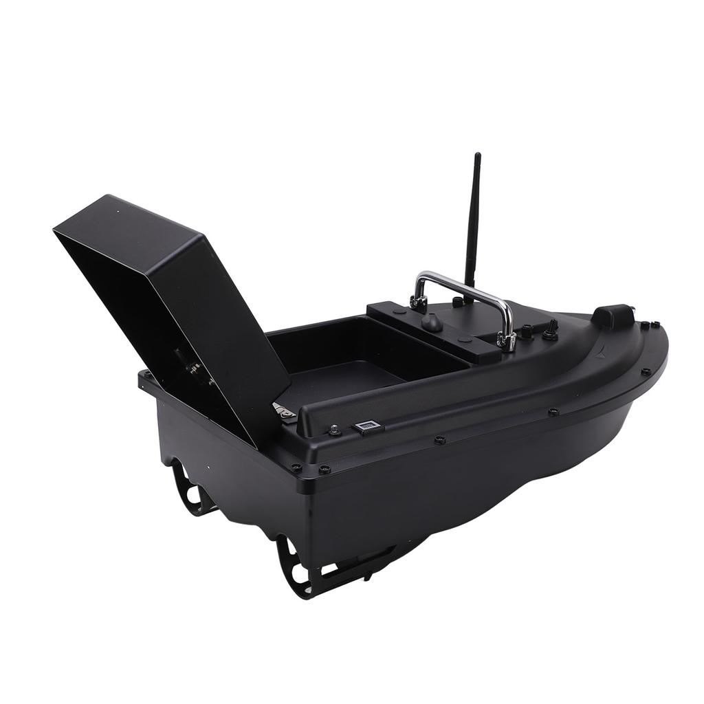 Bait Boat Intelligent 2.4Ghzs One Hand Remote Control 2kg Load Bearing Black RC Fishing Bait Boat
