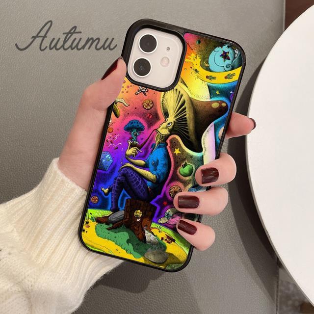 Чехол для телефона с психоделическим триповым абстрактным искусством для iPhone 11 12 13 14 Pro Max mini XR XS SE 2020 7 8 Plus Galaxy S21 S22